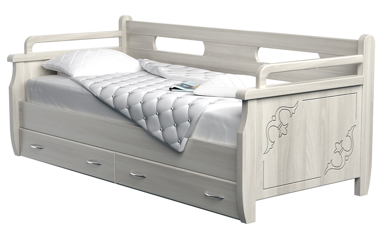 Кровать тахта двуспальная раскладная с ящиками