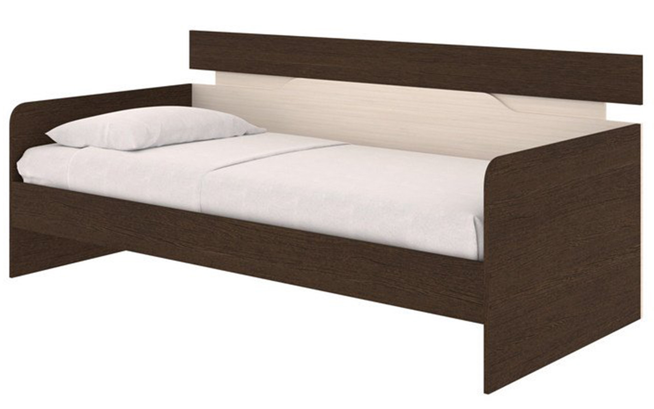 Чертеж односпальной кровати со спальным местом 2000 x 800 мм